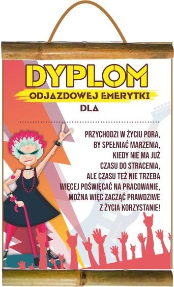 Dyplom ODJAZDOWEJ EMERYTKI D253