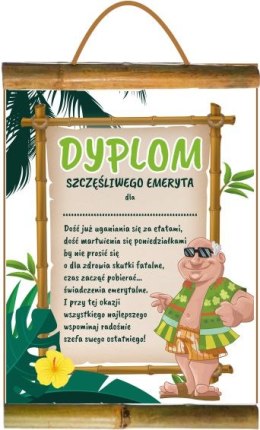 Dyplom SZCZĘŚLIWEGO EMERYTA D254