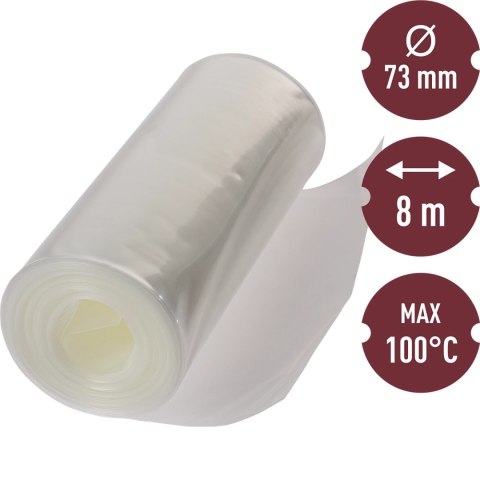 Osłonka poliamidowa wędliniarska 8m-fi73mm 100°C Osłonka poliamidowa wędliniarska 8m-fi73mm 100°C