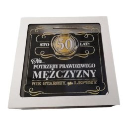 Skarbonka z okienkiem 50 urodziny WHISKY MĘŻCZYZNA 3301-WY50