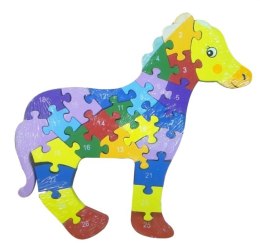 Drewniane puzzle Konik ok. 24 cm. (P642Z3)