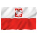 Flaga biało-czerwona z godłem Polska 150x90