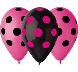 Balony 5szt. grochy 12'' | GS110/157HN