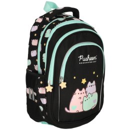 Plecak szkolny młodzieżowy czterokomorowy Pusheen 22L czarny