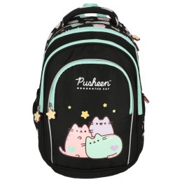 Plecak szkolny młodzieżowy czterokomorowy Pusheen 22L czarny