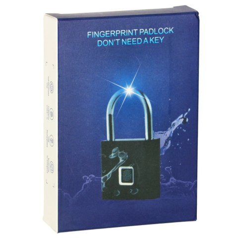 Zamek elektroniczny SMART kłódka inteligentna na odcisk palca stalowy karbon Zamek elektroniczny SMART kłódka inteligentna na odcisk palca stalowy karbon