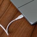 Kabel USB 3w1 micro USB, USB-C, lightning 1m biały