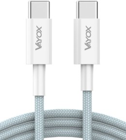 Kabel USB-C dwie końcówki USB-C 65W 3A 1m premium