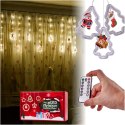 Kurtyna LED na okno choinka 3 m 125 LED