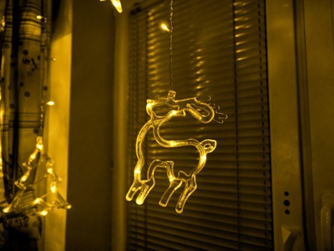 Lampki LED kurtyna renifer 2,5m 138LED ciepły biały 8 trybów świecenia IP44 Lampki LED kurtyna renifer 2,5m 138LED ciepły biały 8 trybów świecenia IP44