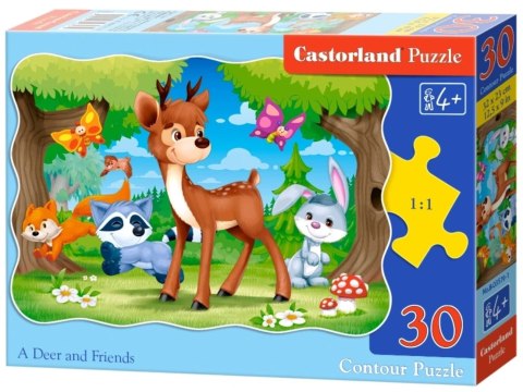 Puzzle układanka 30 elementów Leśne zwierzątka 4+ CASTORLAND