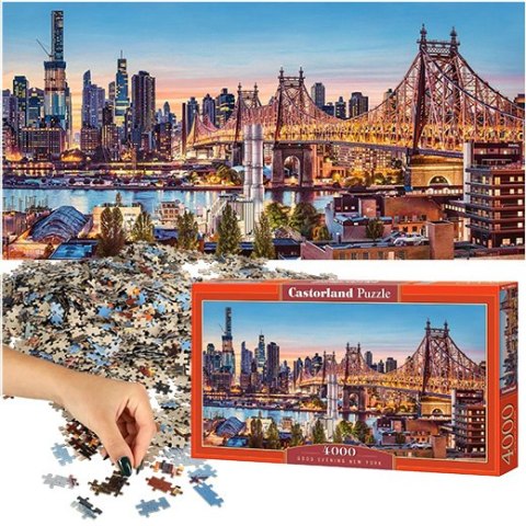 Puzzle układanka 4000 elementów Wieczór w Nowym Jorku 138x68cm CASTORLAND