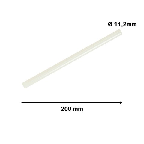 Klej na gorąco wkłady do pistoletu bezbarwny 11mm x 200mm 1kg Klej na gorąco wkłady do pistoletu bezbarwny 11mm x 200mm 1kg