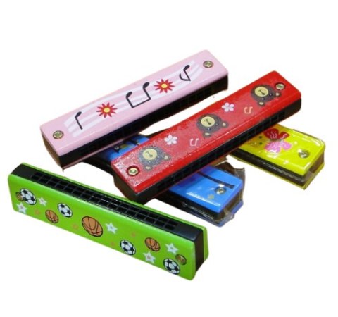 Harmonijka ustna drewniana 13 cm P765 Harmonijka ustna drewniana 13 cm P765