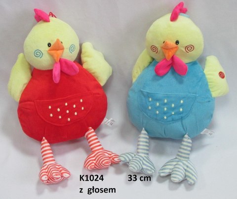 Kurczak pluszowy 33cm z dźwiękiem | K1024