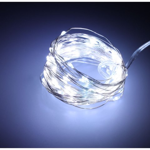 Lampki LED druciki dekoracyjne 10m 100LED zimny biały Lampki LED druciki dekoracyjne 10m 100LED zimny biały