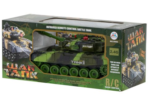 Czołg zdalnie sterowany na pilota RC War Tank 9993 2.4 GHz kamuflaż leśny Czołg zdalnie sterowany na pilota RC War Tank 9993 2.4 GHz kamuflaż leśny