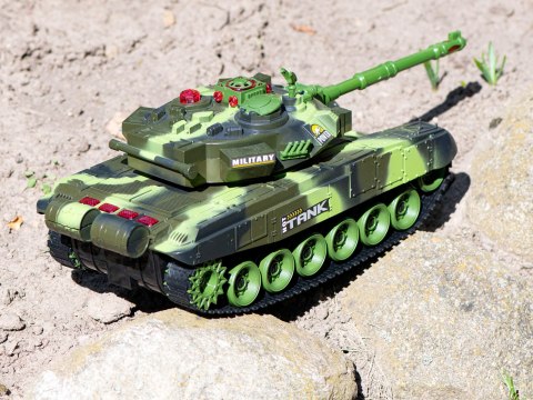 Czołg zdalnie sterowany na pilota RC War Tank 9993 2.4 GHz kamuflaż leśny Czołg zdalnie sterowany na pilota RC War Tank 9993 2.4 GHz kamuflaż leśny
