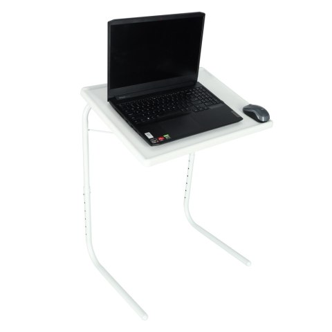 Stolik boczny pod laptopa składany 52 x 40 cm biały Stolik boczny pod laptopa składany 52 x 40 cm biały