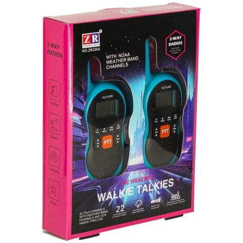 Walkie Talkie krótkofalówki dla dzieci zasięg 3km zestaw 2 szt. Walkie Talkie krótkofalówki dla dzieci zasięg 3km zestaw 2 szt.