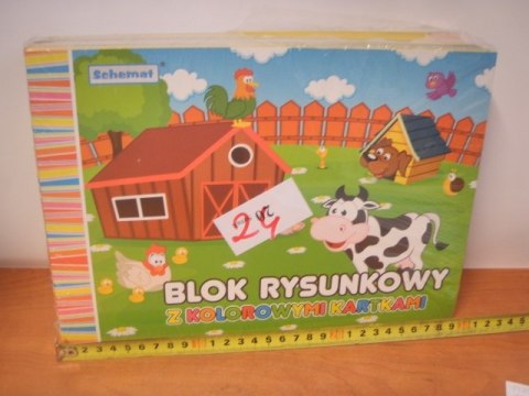 Blok rysunkowy 20szt. kolor A4 Schemat Blok rysunkowy 20szt. kolor A4 Schemat