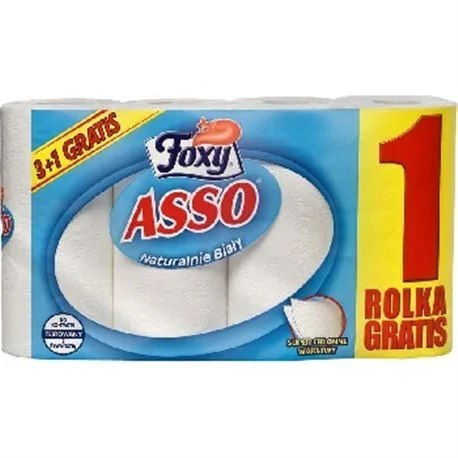 Ręcznik papierowy Foxy Asso 3 rolki +1 GRATIS