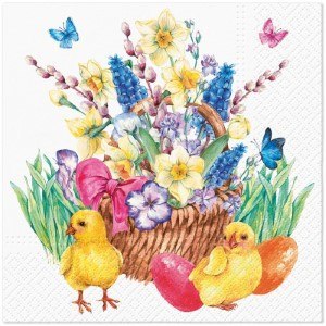 Serwetki papierowe 33 x 33 cm 20szt. WIELKANOCNE "EASTER BOUQUET" 76-86 Serwetki papierowe 33 x 33 cm 20szt. WIELKANOCNE "EASTER BOUQUET" 76-86