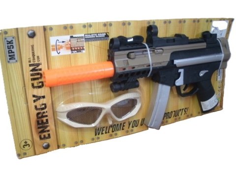 Pistolet na baterie + okulary na blistrze 29296