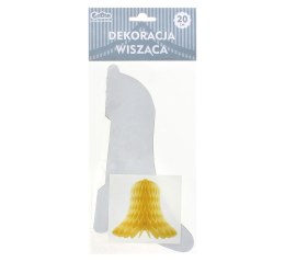 Dzwonek wiszący złoty 20cm