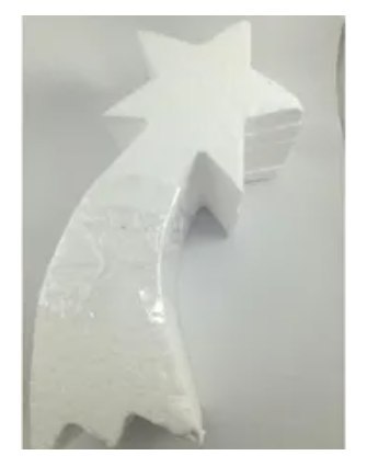 Gwiazda betlejemska kometa 5szt. styropianowa 30/2cm Gwiazda betlejemska kometa 5szt. styropianowa 30/2cm